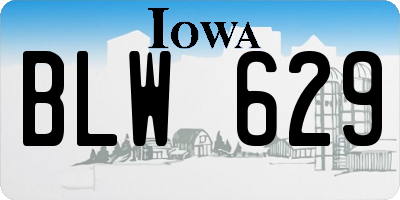 IA license plate BLW629