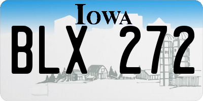 IA license plate BLX272