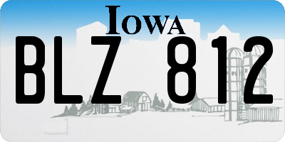 IA license plate BLZ812
