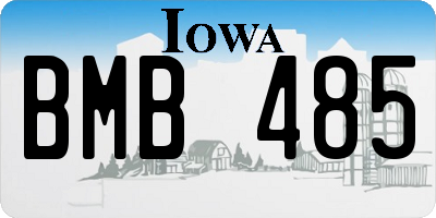 IA license plate BMB485