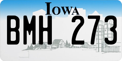 IA license plate BMH273