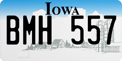 IA license plate BMH557