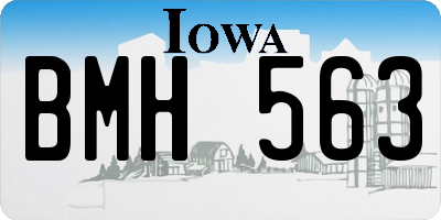 IA license plate BMH563