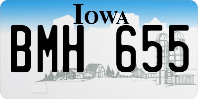 IA license plate BMH655
