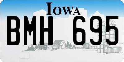 IA license plate BMH695