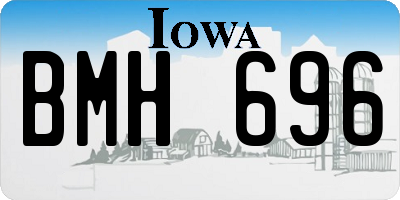 IA license plate BMH696