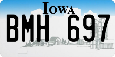 IA license plate BMH697