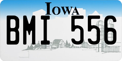 IA license plate BMI556