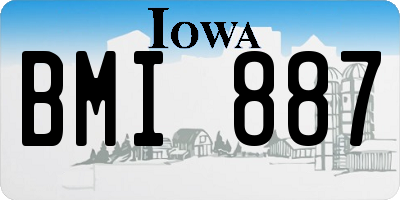 IA license plate BMI887