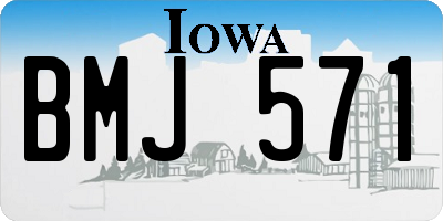 IA license plate BMJ571