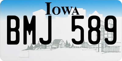 IA license plate BMJ589