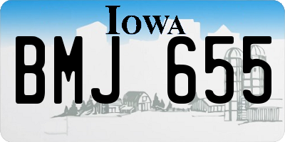 IA license plate BMJ655