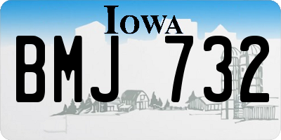 IA license plate BMJ732