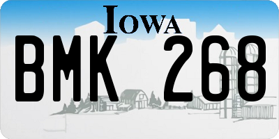 IA license plate BMK268