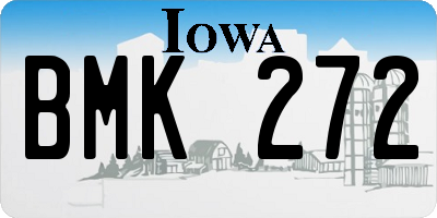 IA license plate BMK272