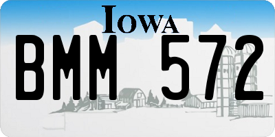 IA license plate BMM572