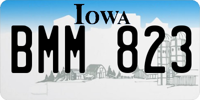 IA license plate BMM823