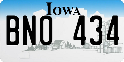 IA license plate BNO434