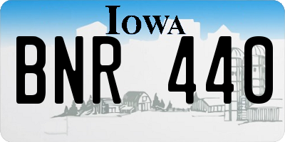 IA license plate BNR440