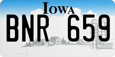 IA license plate BNR659