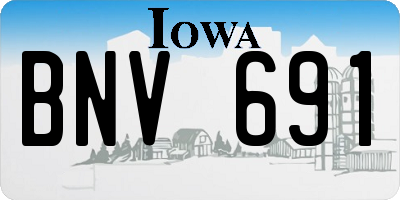 IA license plate BNV691
