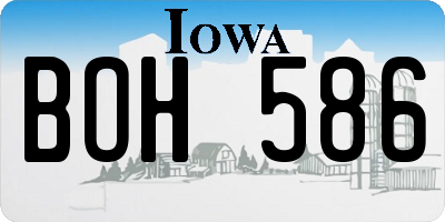 IA license plate BOH586