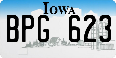 IA license plate BPG623