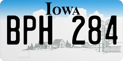 IA license plate BPH284