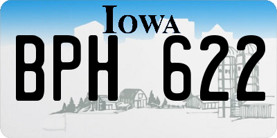 IA license plate BPH622