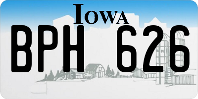 IA license plate BPH626