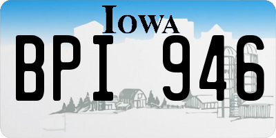 IA license plate BPI946