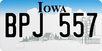 IA license plate BPJ557