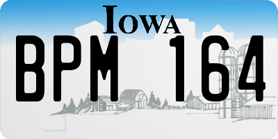 IA license plate BPM164