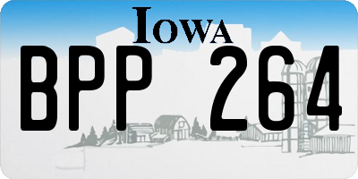 IA license plate BPP264