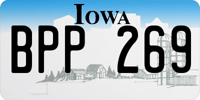 IA license plate BPP269