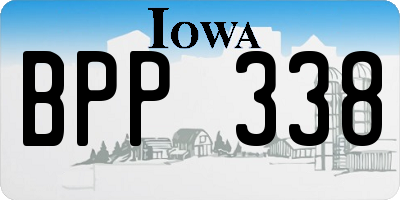 IA license plate BPP338