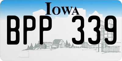 IA license plate BPP339