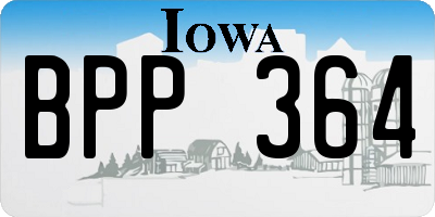 IA license plate BPP364