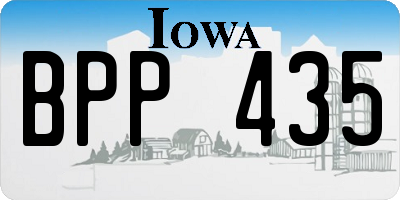 IA license plate BPP435