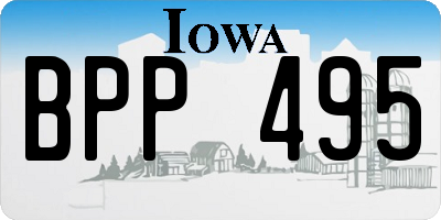 IA license plate BPP495