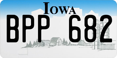 IA license plate BPP682