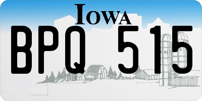IA license plate BPQ515
