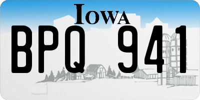 IA license plate BPQ941