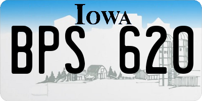IA license plate BPS620