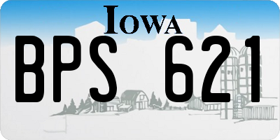 IA license plate BPS621