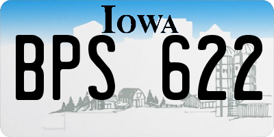 IA license plate BPS622