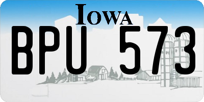 IA license plate BPU573