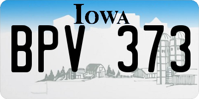IA license plate BPV373