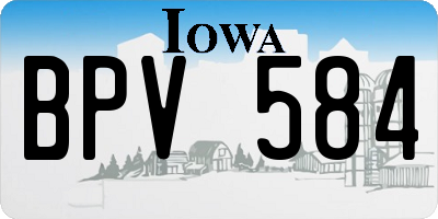 IA license plate BPV584