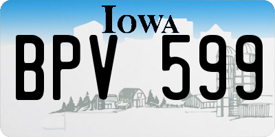 IA license plate BPV599